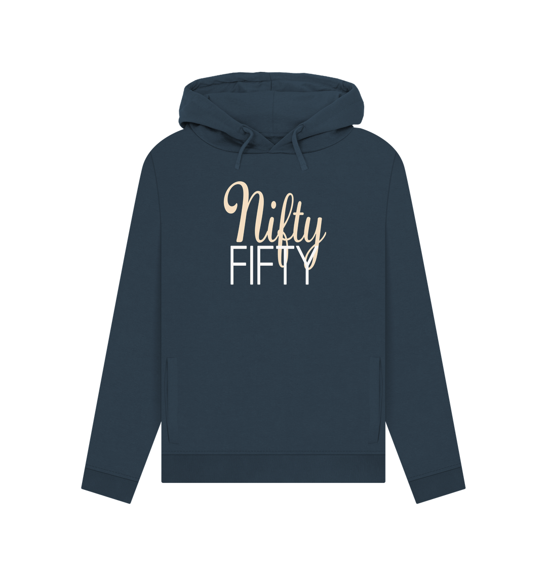 Navy Blue Nifty Fifty Women's Hoodie