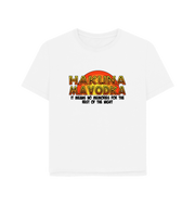 White Hakuna Mavodka Women's Relaxed Fit T-shirt