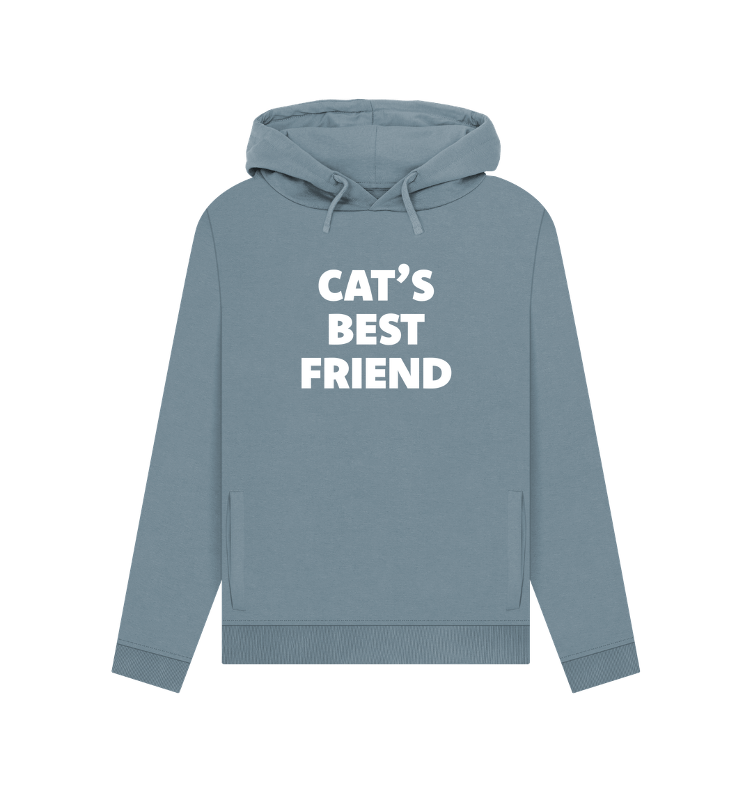 Stone Blue Cat's Best Friend Women's Hoodie