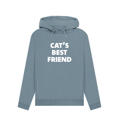 Stone Blue Cat's Best Friend Women's Hoodie