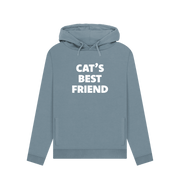 Stone Blue Cat's Best Friend Women's Hoodie