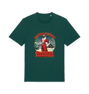 green xmas t-shirt with the graphic of snoop dogg dressed as santa claus and the logan 'fo shizzle my nizzle gangsta wrapper'