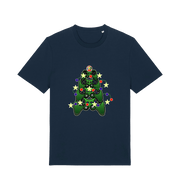 navy gamers-christmas-tshirt-white-xmas-tee