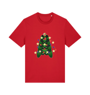 red gamers-christmas-tshirt-white-xmas-tee