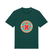 green funny dad t-shirt with a gen x graphic