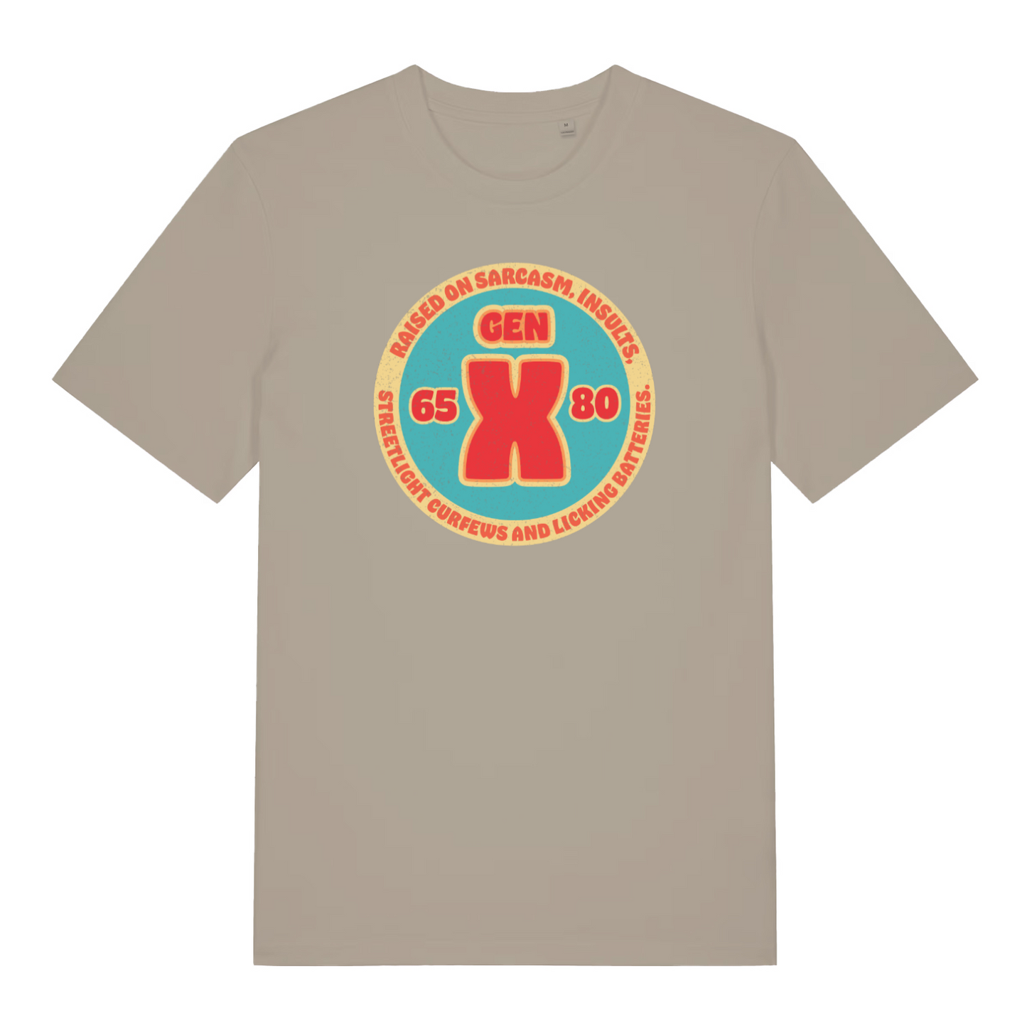 stone funny dad t-shirt with the slogan 'gen x'