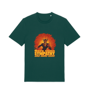 green music t-shirt with the graphic of a devil and the slogan 'have some sympathy and some taste'