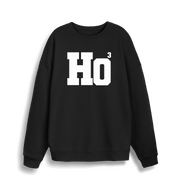 black xmas sweater with the slogan 'ho3'