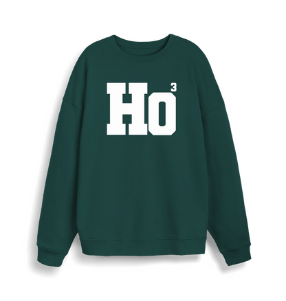 green xmas sweater with the slogan 'ho3'