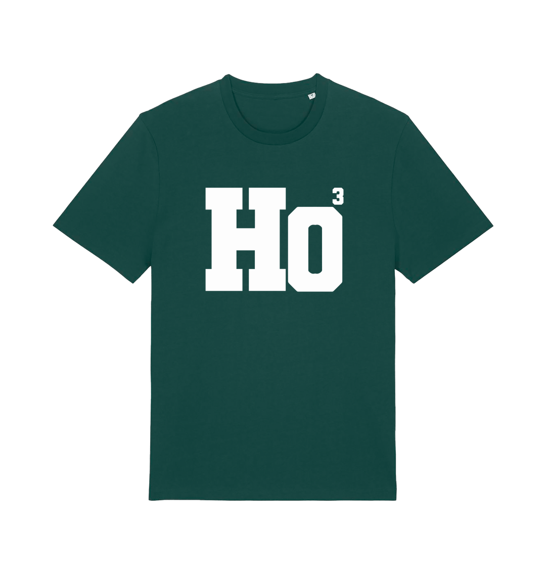 green christmas t-shirt with the slogan 'ho3'