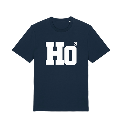 navy christmas t-shirt with the slogan 'ho3'