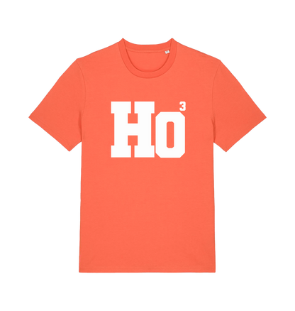 orange christmas t-shirt with the slogan 'ho3'