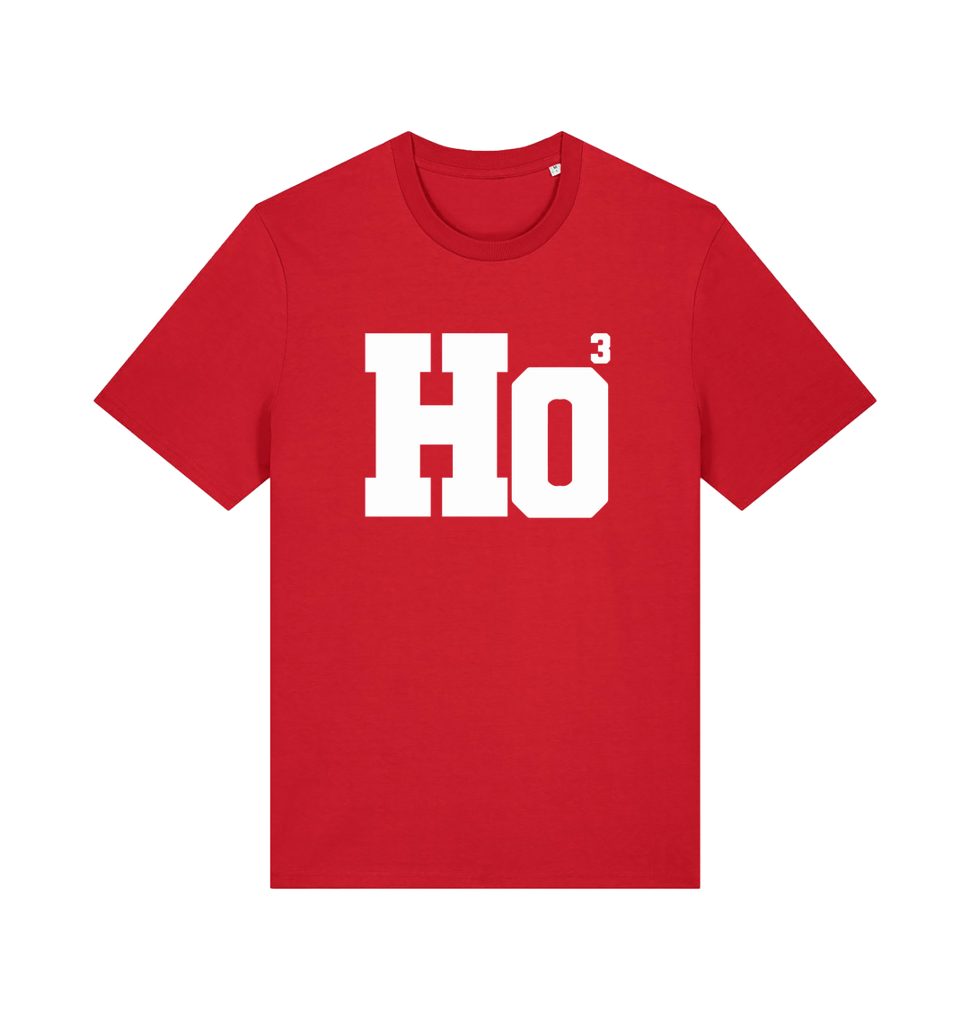 red christmas t-shirt with the slogan 'ho3'
