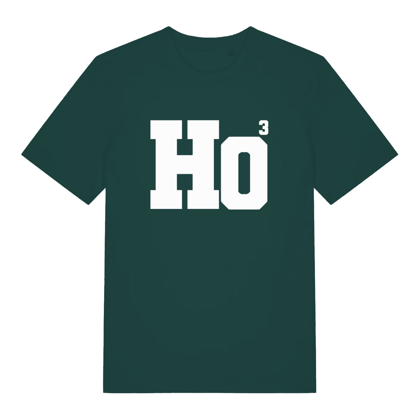 green christmas t-shirt with the slogan 'ho 3'
