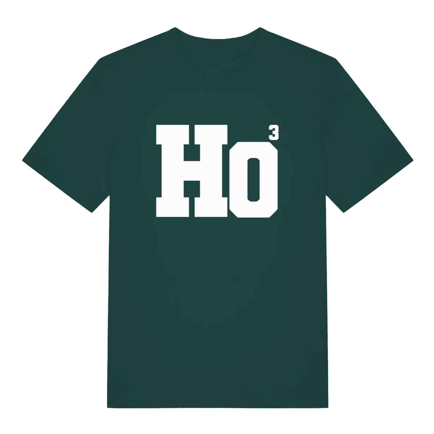 green christmas t-shirt with the slogan 'ho 3'