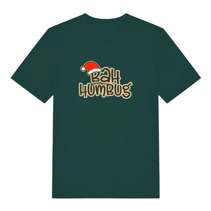 green christmas t-shirt with the slogan 'bah humbug'