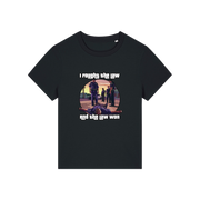 black music t-shirt with a graphic design in the style of GTA and the slogan 'i fought the law and the law won'