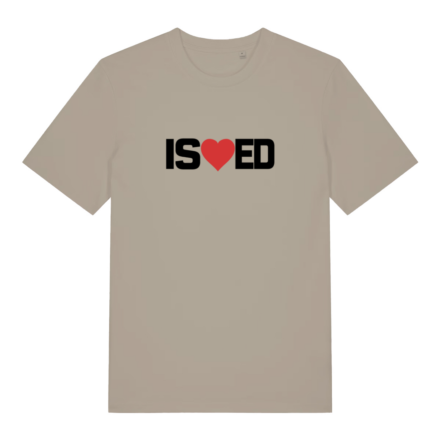 stone funny slogan t-shirt with the slogan 'i sharted' but with a heart in the middle of the s and e