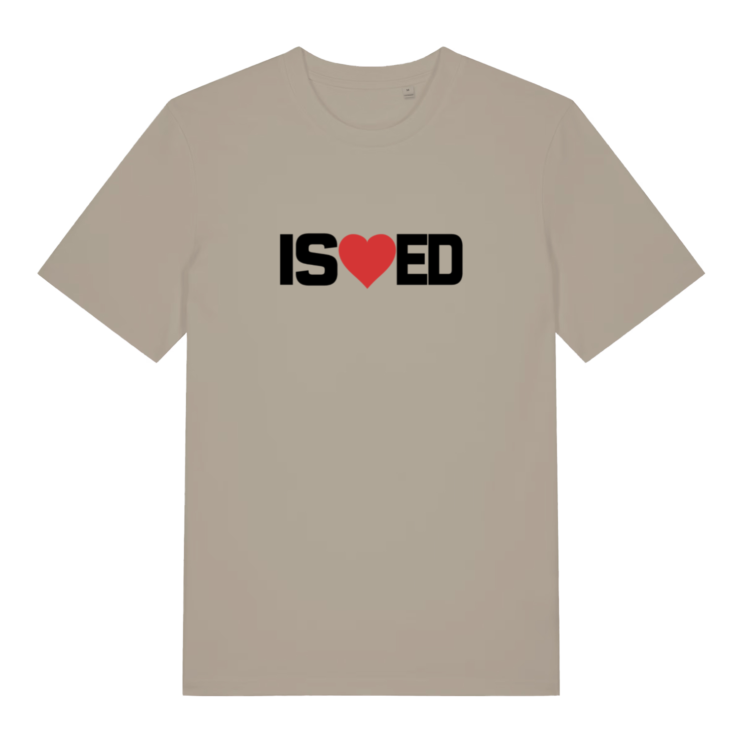 stone funny slogan t-shirt with the slogan 'i sharted' but with a heart in the middle of the s and e