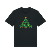 black christmas with the slogan 'the tree isn't the only thing that's getting lit'