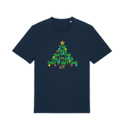 navy christmas with the slogan 'the tree isn't the only thing that's getting lit'