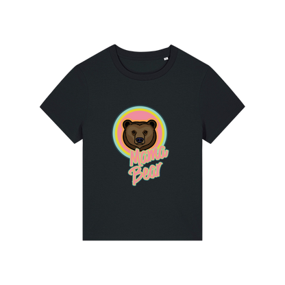 black mum t-shirt with the graphic of a bear and the slogan 'mama bear'