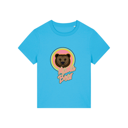 blue mum t-shirt with the graphic of a bear and the slogan 'mama bear'