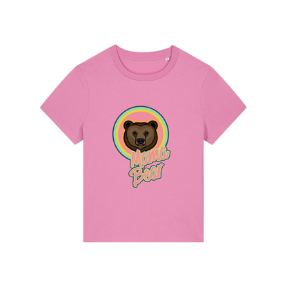 pink mum t-shirt with the graphic of a bear and the slogan 'mama bear'