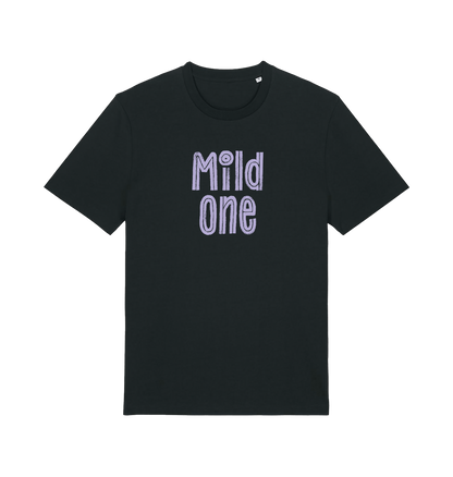 black matching t-shirt with the slogan 'mild one'
