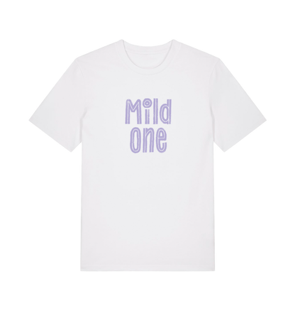 white matching t-shirt with the slogan 'mild one'