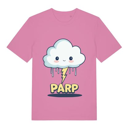 Pink Parp Kawaii funny graphic t-shirt showing adorable cloud PARP design  
