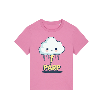 pink kawaii t-shirt with the graphic of a cloud and the slogan 'parp'