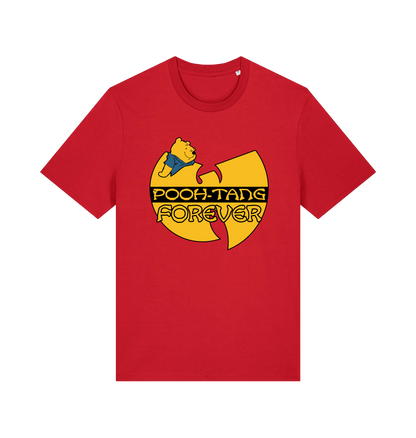 red music t-shirt with the graphic of a cartoon bear and 'pooh tang forever' 