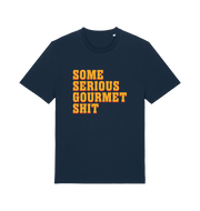 navy movie t-shirt with the slogan 'some serious gourmet shit'