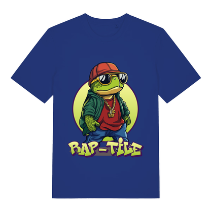 Blue Rap-Tile funny graphic t-shirt featuring cheeky animal pun artwork  