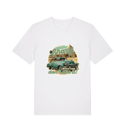 white music t-shirt with the graphic of a car and the slogan 'sharif don't like it'