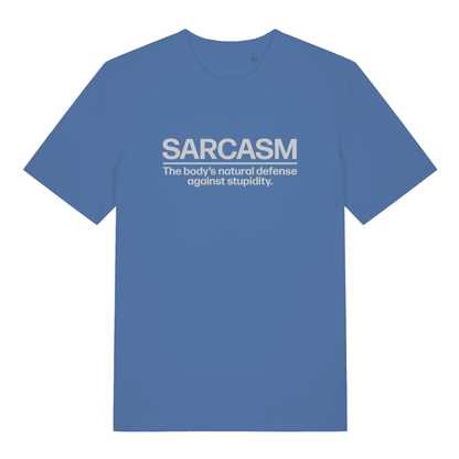 Blue Sarcasm funny slogan t-shirt featuring cheeky ladies sarcastic statement  