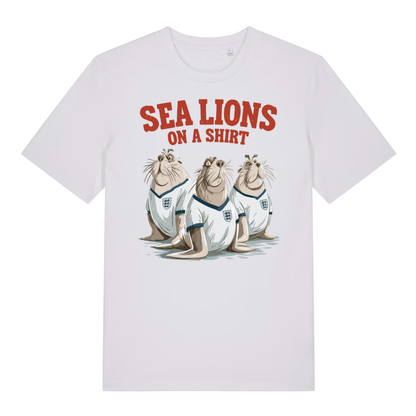 White Sea Lions On A Shirt funny graphic t-shirt featuring ultimate football animal artwork  