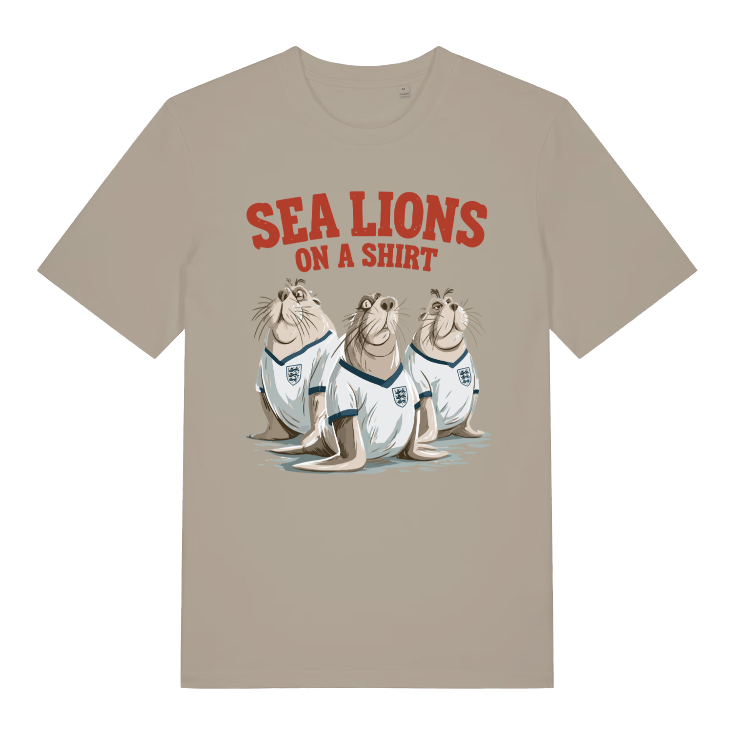 Stone Sea Lions On A Shirt funny graphic t-shirt featuring ultimate football animal artwork  