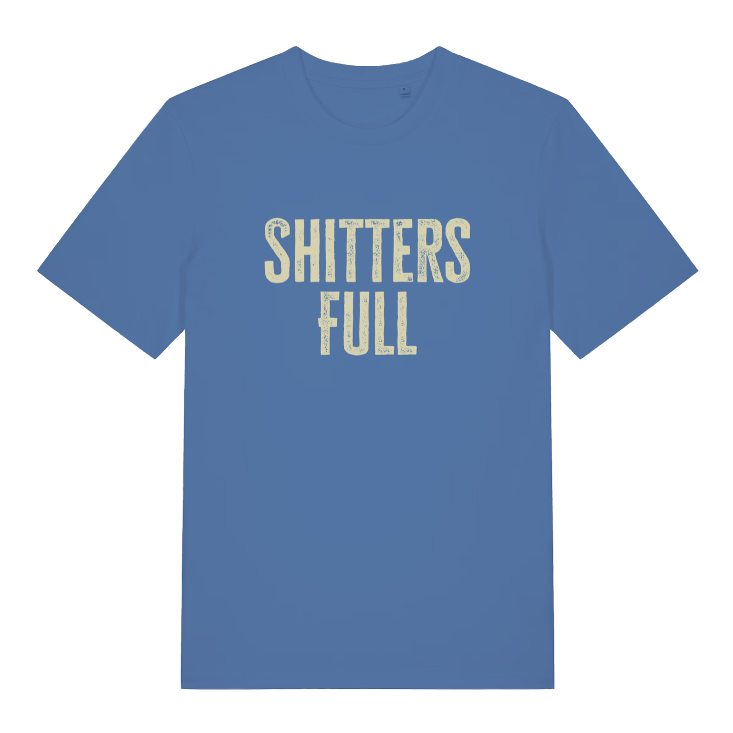 Blue Shitters Full funny slogan t-shirt featuring classic rude statement artwork  