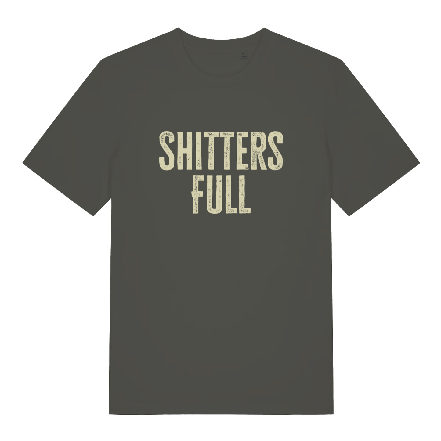 Khaki Shitters Full funny slogan t-shirt featuring ultimate statement graphic  