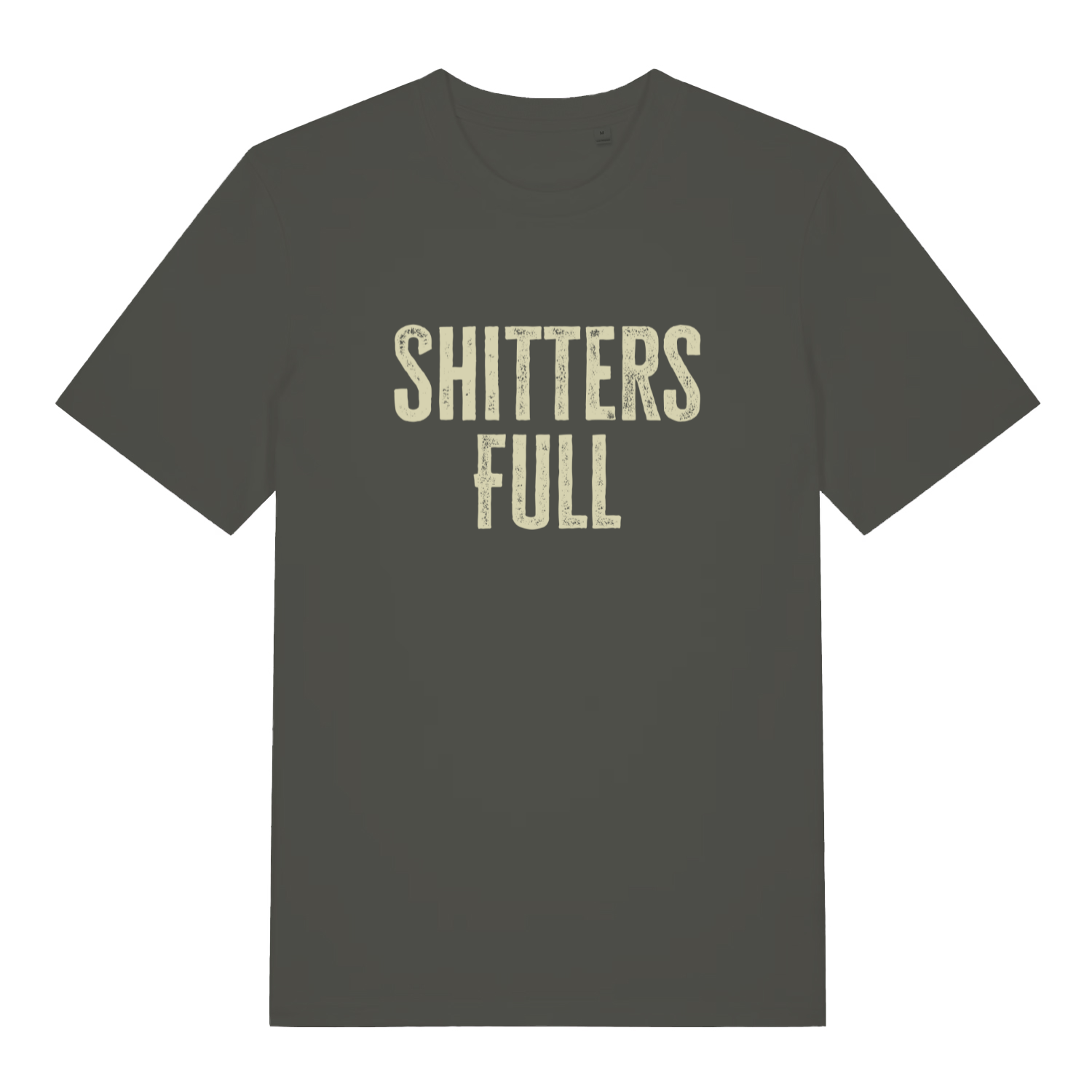 Khaki Shitters Full funny slogan t-shirt featuring ultimate statement graphic  
