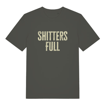 Khaki Shitters Full funny slogan t-shirt featuring ultimate statement graphic  