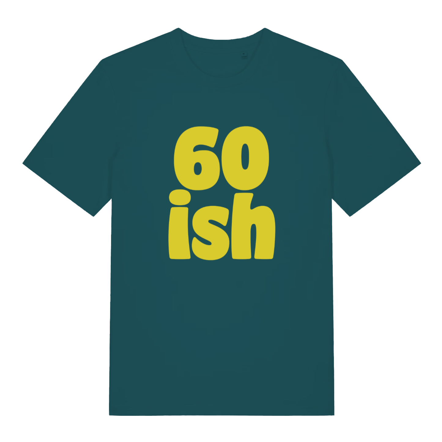 Stargazer 60 Ish funny slogan t-shirt showing witty age-related graphic  