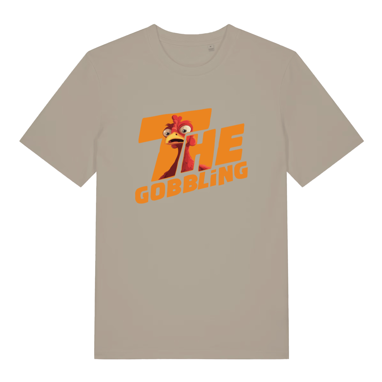 stone christmas t-shirt with a turkey graphic and the text 'the gobbling'
