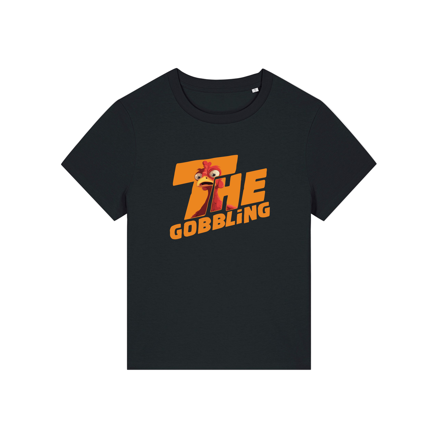 black christmas t-shirt with the slogan 'the gobbling'