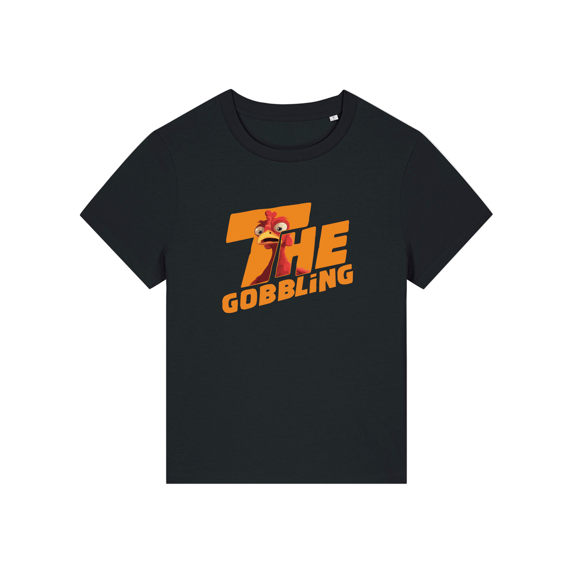 black christmas t-shirt with the slogan 'the gobbling'