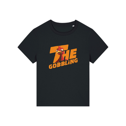black christmas t-shirt with the slogan 'the gobbling'