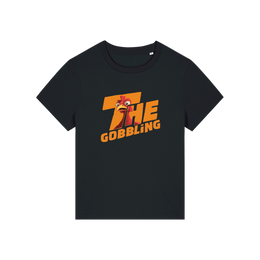 black christmas t-shirt with the slogan 'the gobbling'