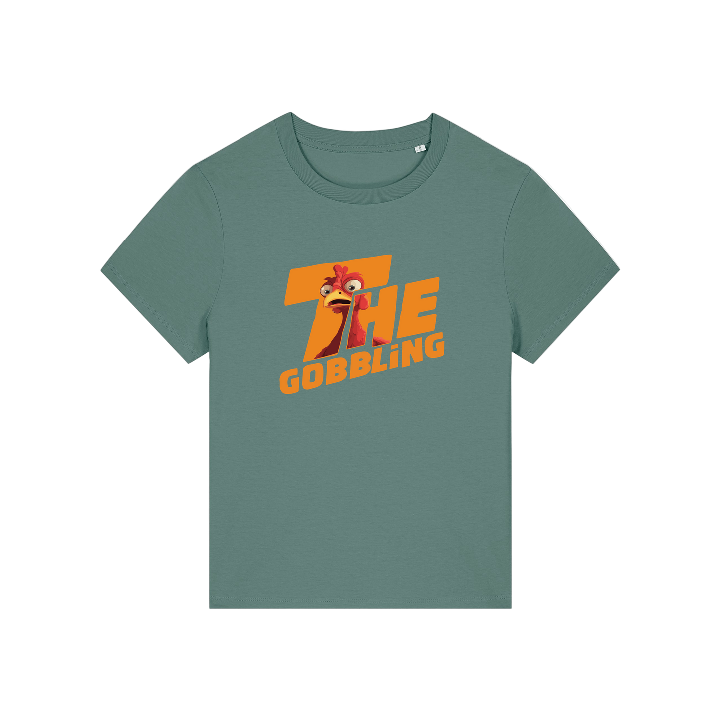 green christmas t-shirt with the slogan 'the gobbling'